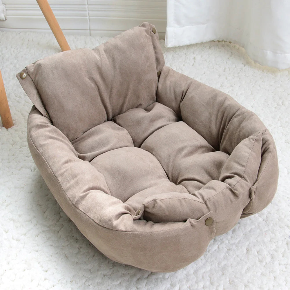 3-in-1 Pet Bed – Warm Sofa & Cushion for Dogs and Cats