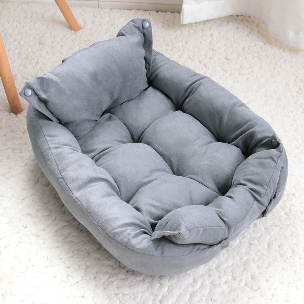 3-in-1 Pet Bed – Warm Sofa & Cushion for Dogs and Cats