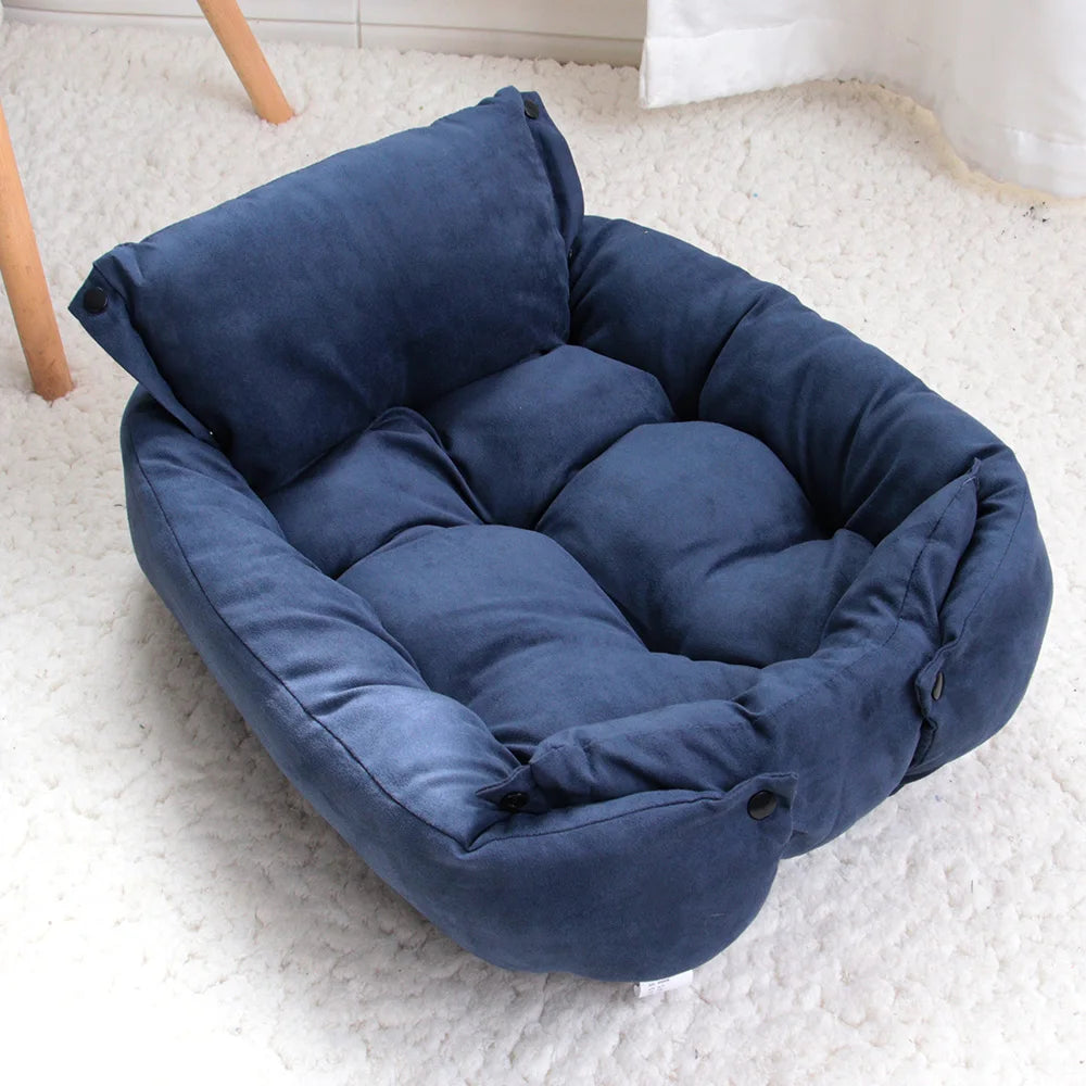 3-in-1 Pet Bed – Warm Sofa & Cushion for Dogs and Cats