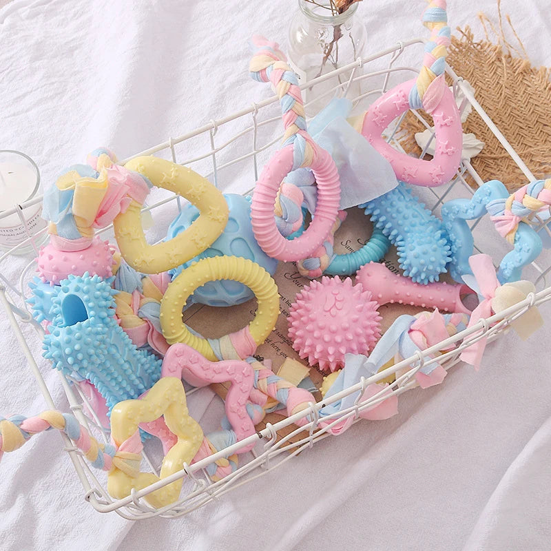 TPR Chew Toy for Small Dogs – Bite-Resistant Interactive Knot