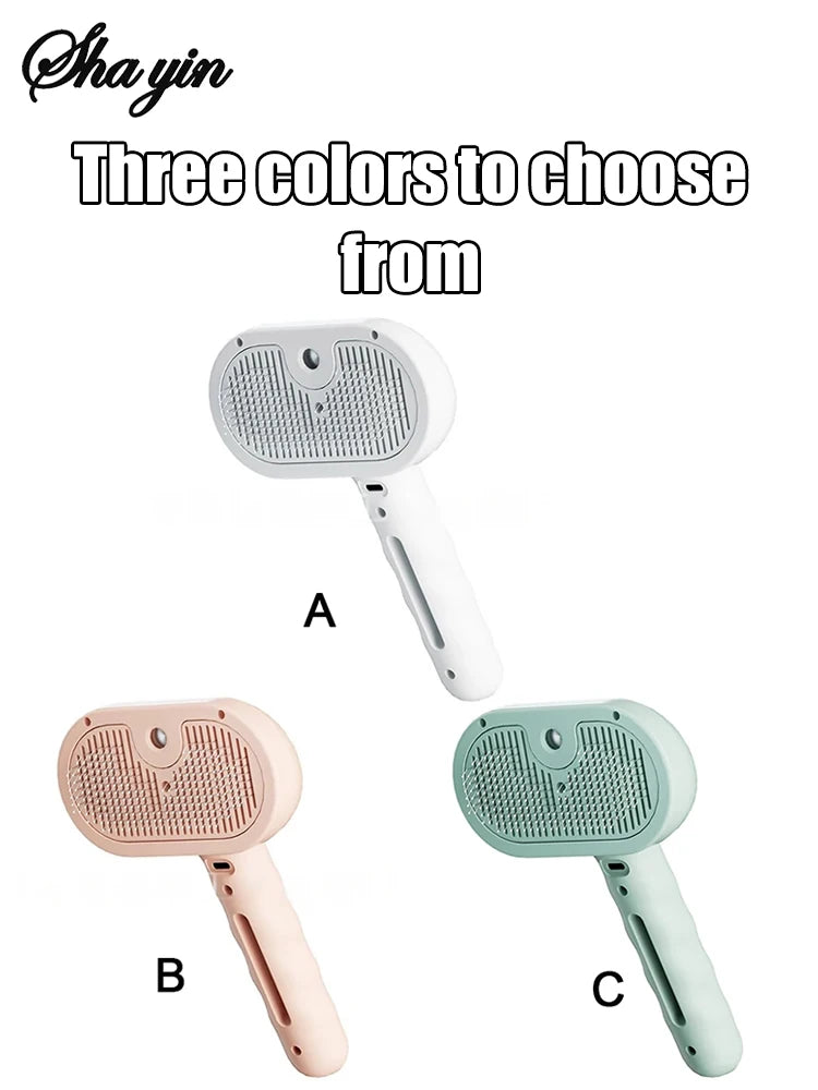Steam Spray Dog Grooming Brush – Luxury Pet Steam Comb