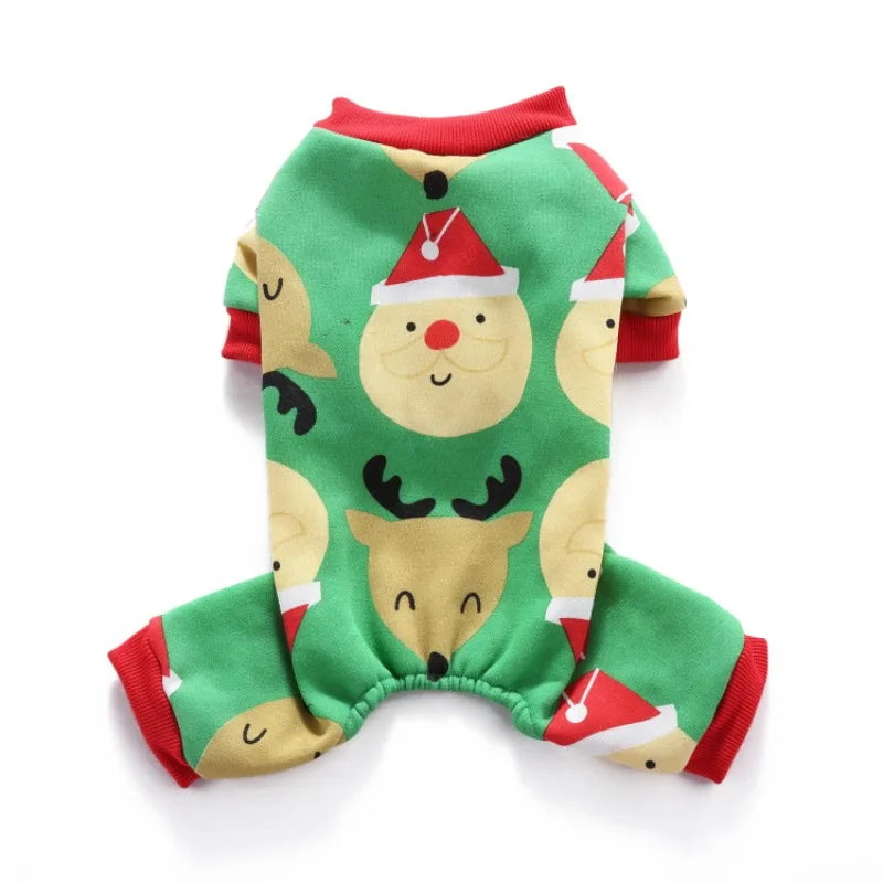 Christmas Pet Costume – Reindeer, Santa & Snowman Outfit for Dogs