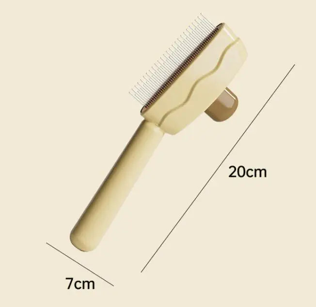 Self-Cleaning Pet Grooming Brush – Dog & Cat Hair Remover Comb