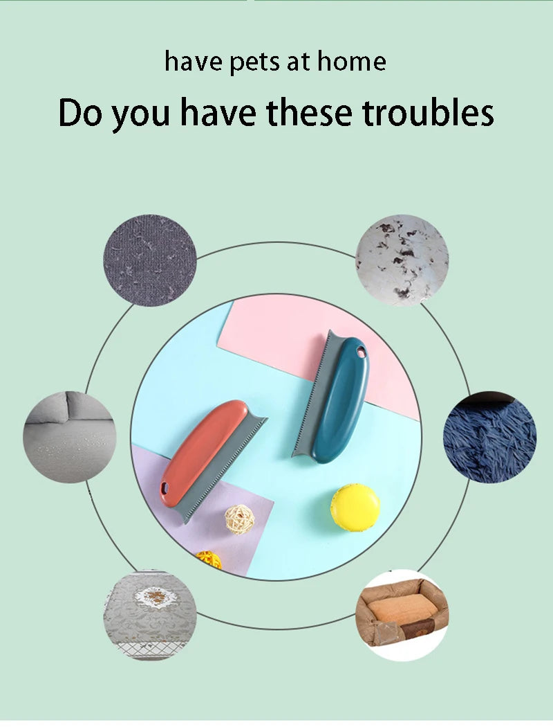 Pet Hair Remover Brush – Dog & Cat Hair Cleaner for Furniture & Cars