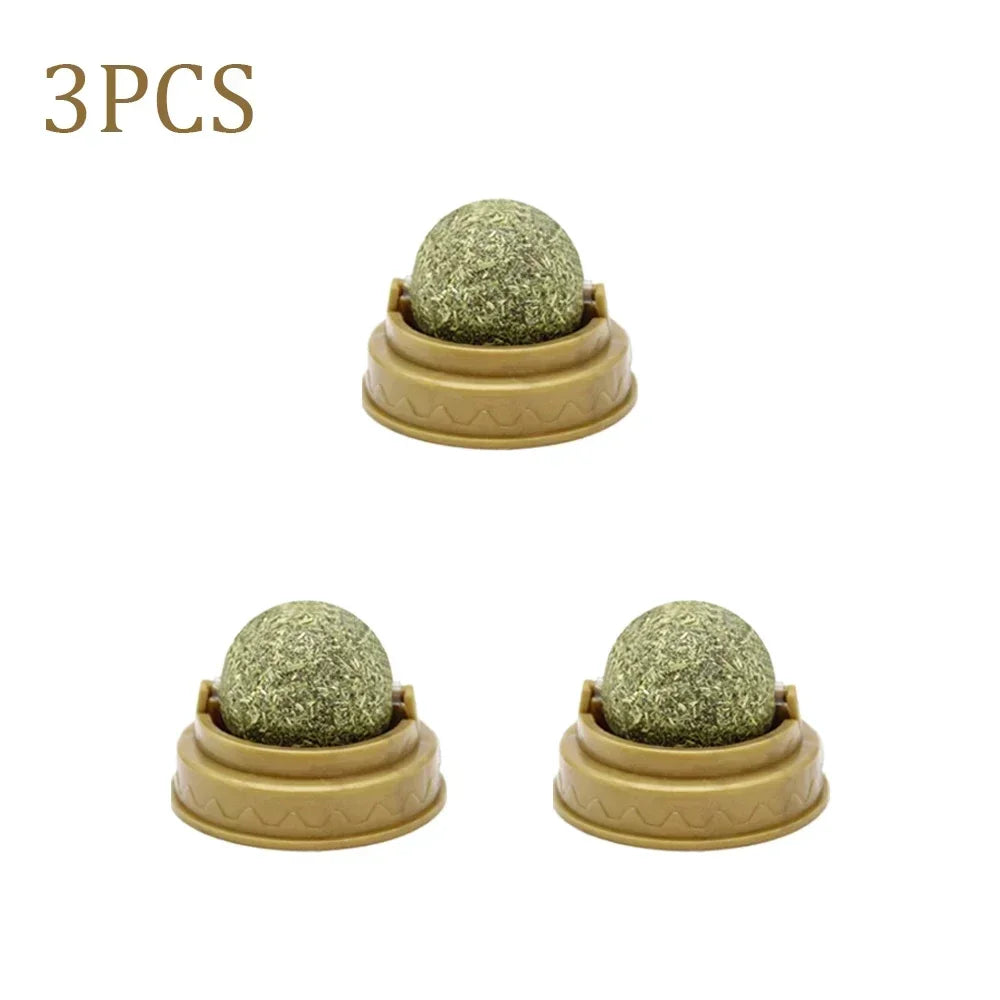 Edible Catnip Ball Toy – Interactive Treat for Cats