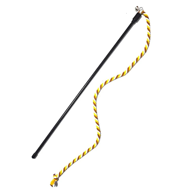 Cat Teaser Wand – Interactive Satin Ribbon Play Stick for Kittens