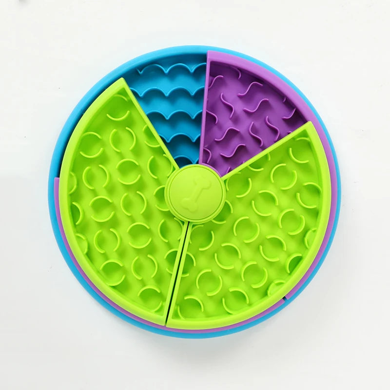 Slow Feeder Dog Bowl – Interactive Puzzle Treat Dispenser