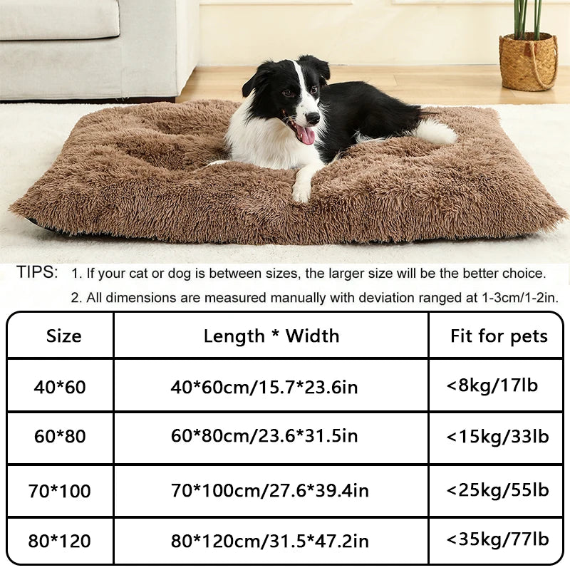 Plush Pet Bed – Soft Cushion & Basket for Dogs and Cats