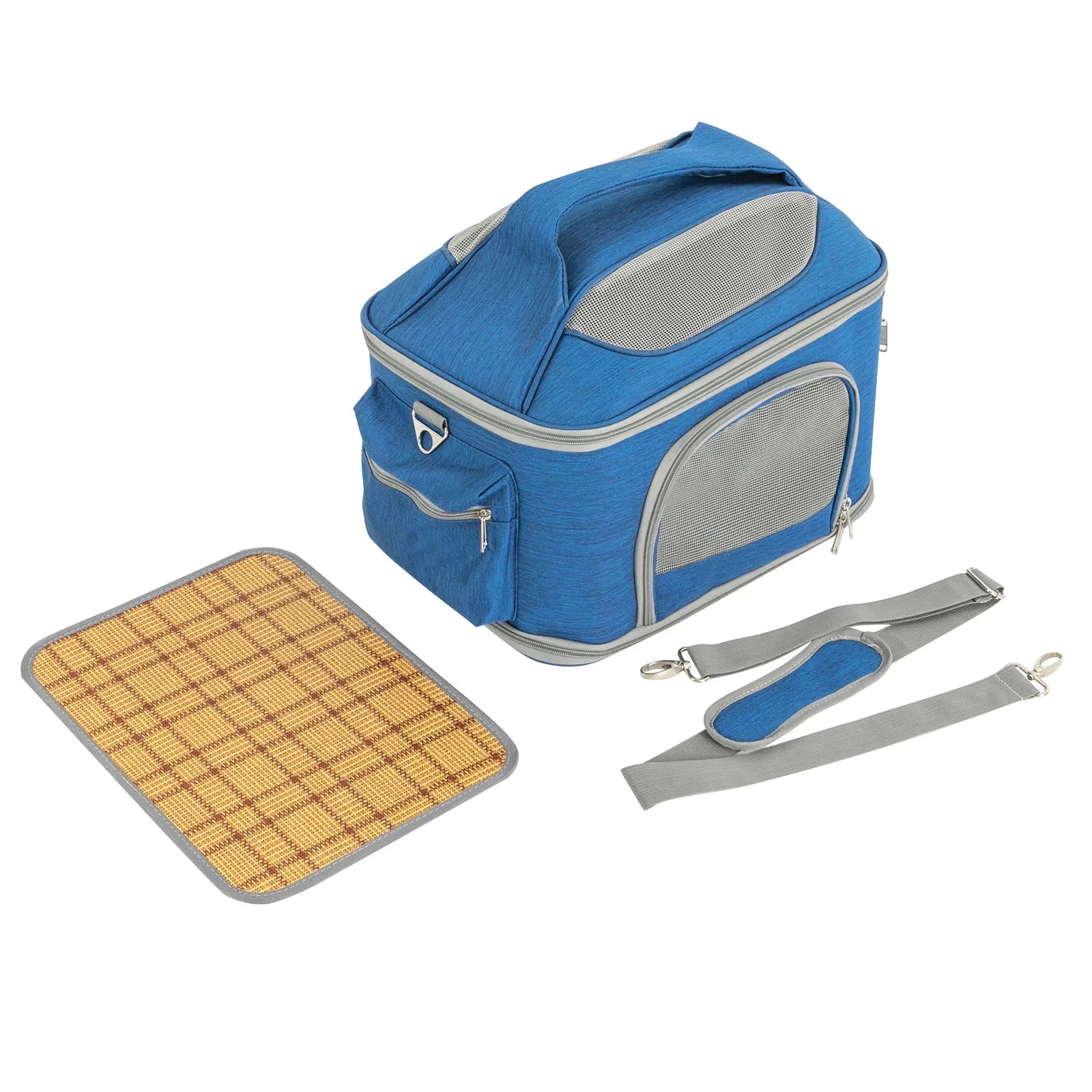 Collapsible Pet Carrier – Waterproof Oxford Travel Bag for Cats (7kg)