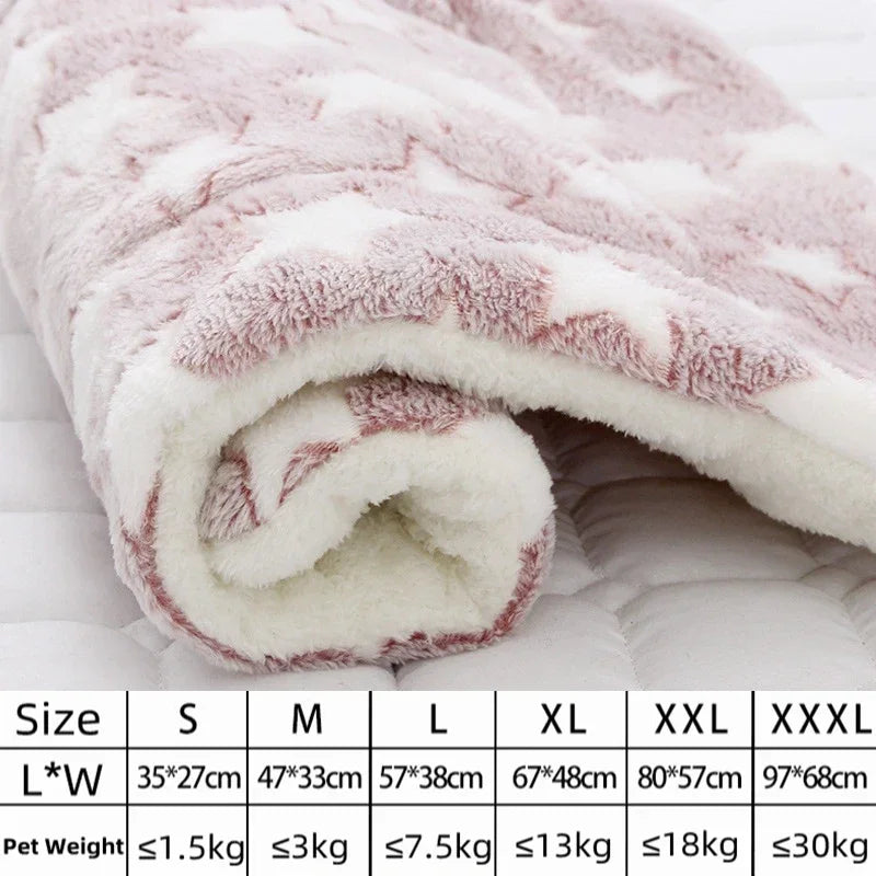 Flannel Pet Mat – Thick Sleeping Blanket for Dogs & Cats