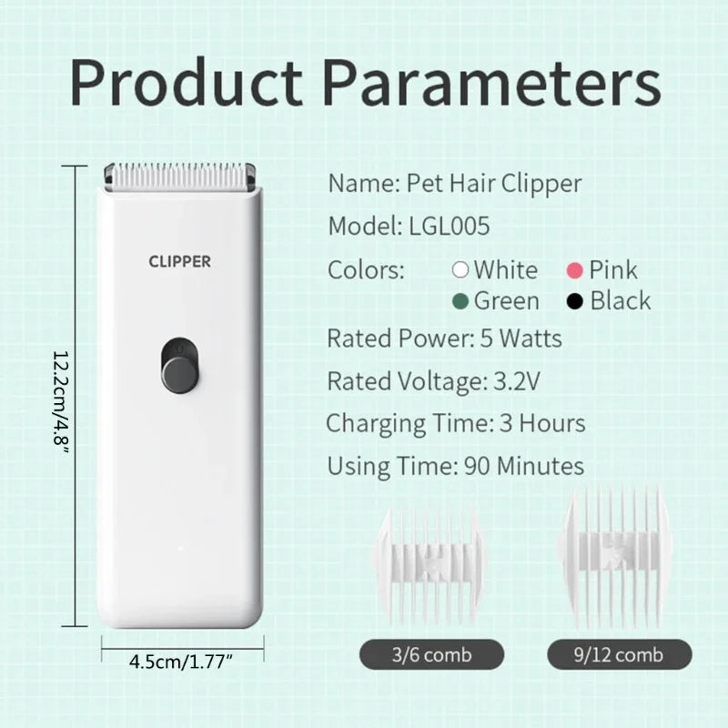 Electric Dog Hair Clipper – Pet Grooming Trimmer