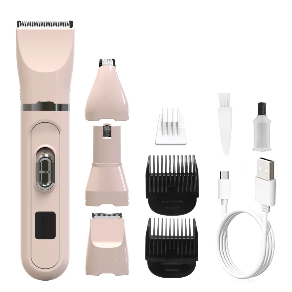 Professional Dog Hair Clipper – Silent USB Rechargeable Pet Grooming Tool
