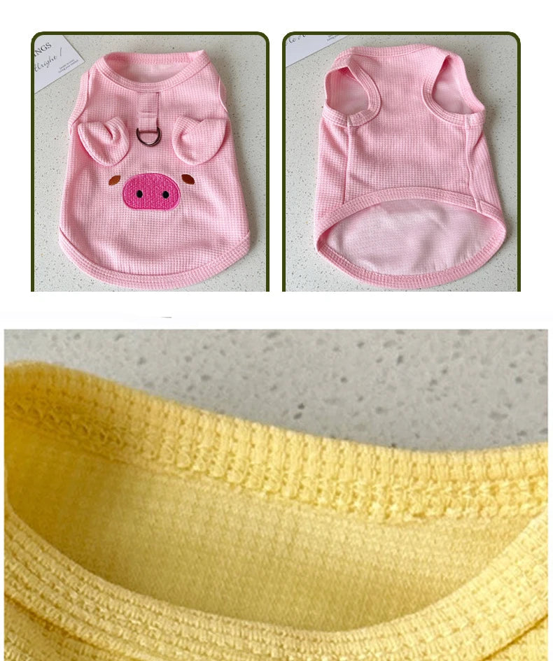 Breathable Dog Vest – Thin Cute Clothes for Small Dogs & Puppies