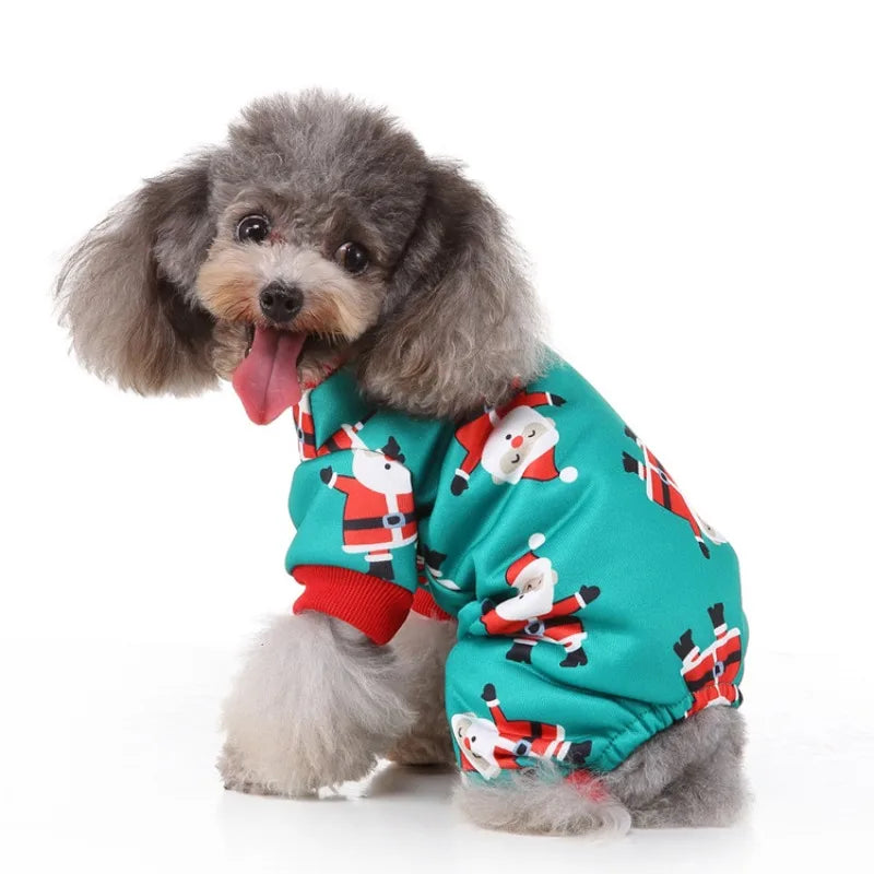 Christmas Pet Costume – Reindeer, Santa & Snowman Outfit for Dogs