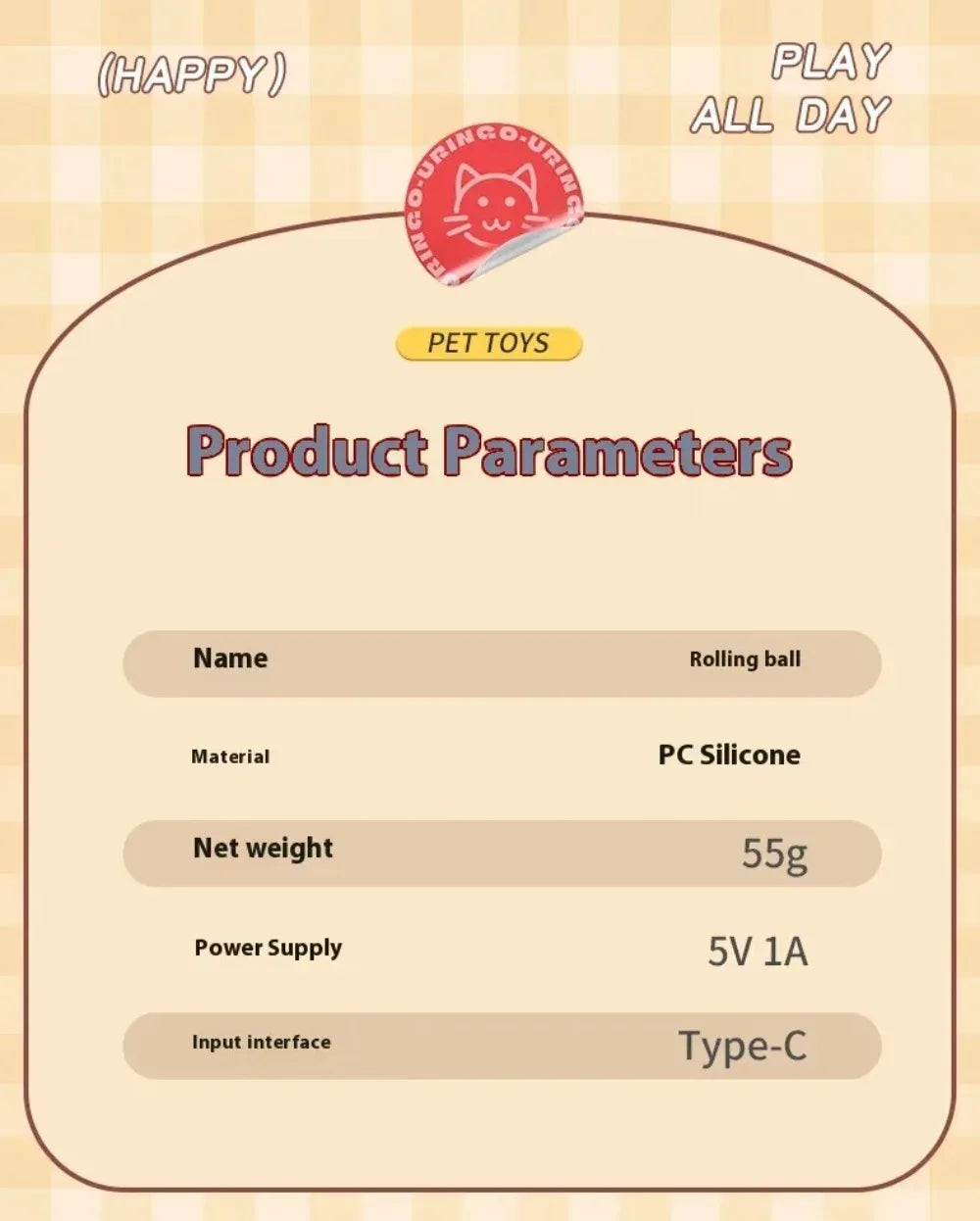 Automatic Interactive Cat Rolling Ball – Smart Pet Toy