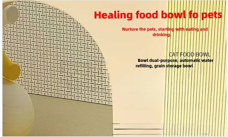 Automatic Pet Feeder & Water Dispenser – Integrated Bowl for Cats & Dogs