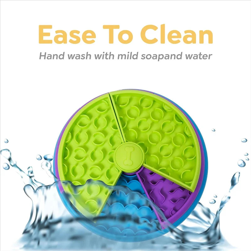 Slow Feeder Dog Bowl – Interactive Puzzle Treat Dispenser