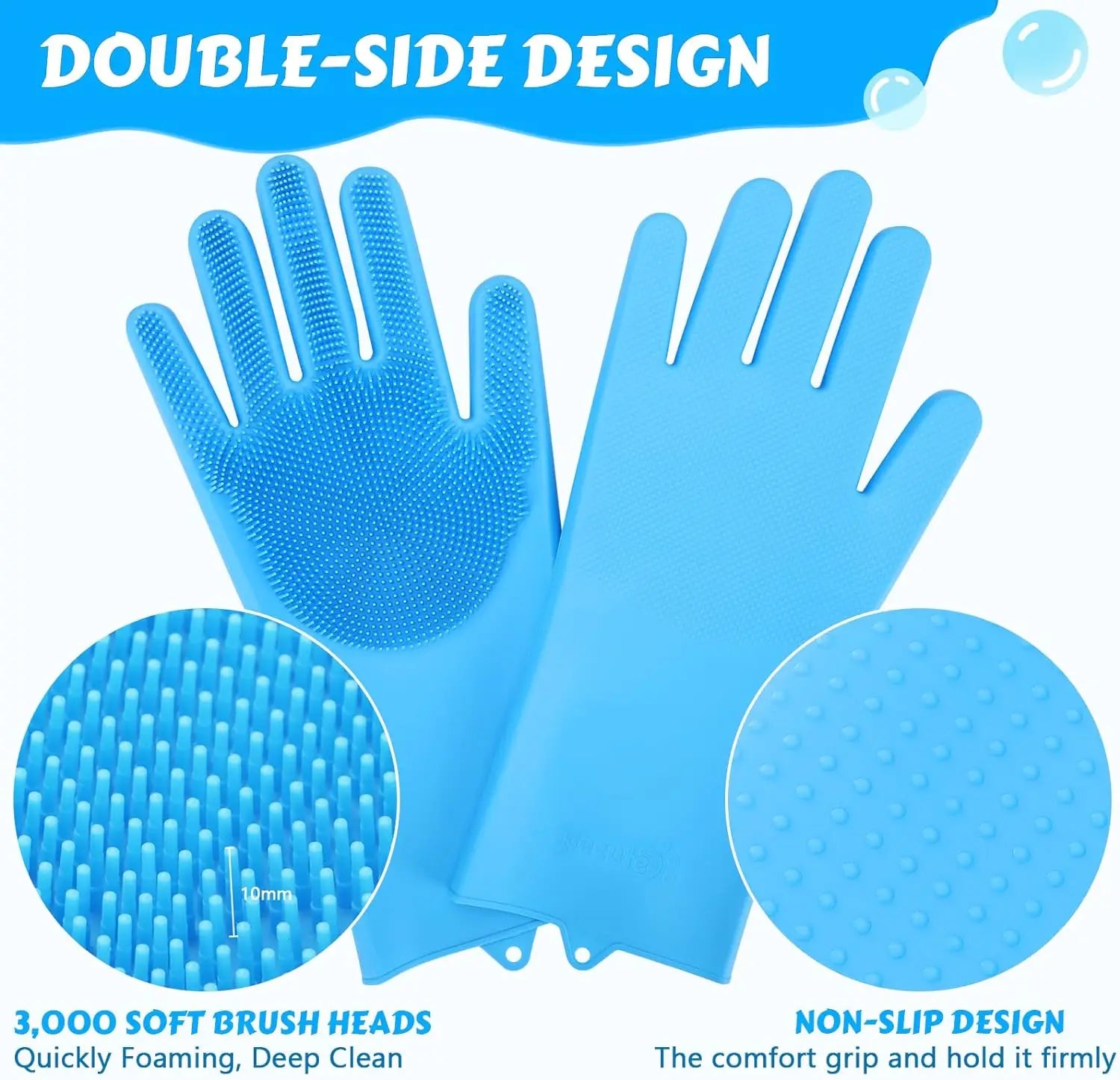 Pet Grooming Gloves – Deshedding & Massage for Dogs & Cats