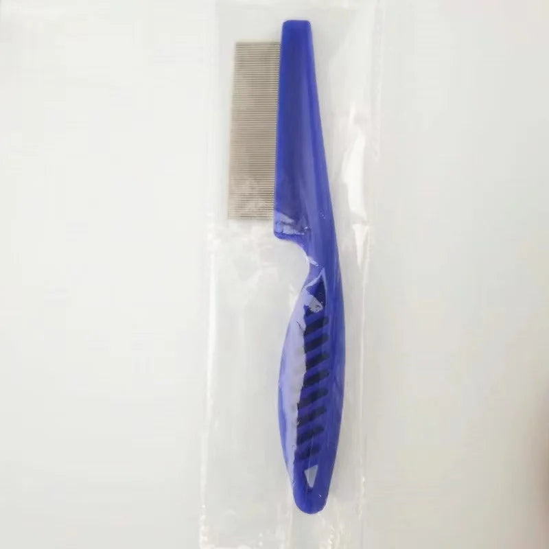 Pet Shedding & Flea Comb – Stainless Steel Grooming Brush (1/2pcs)