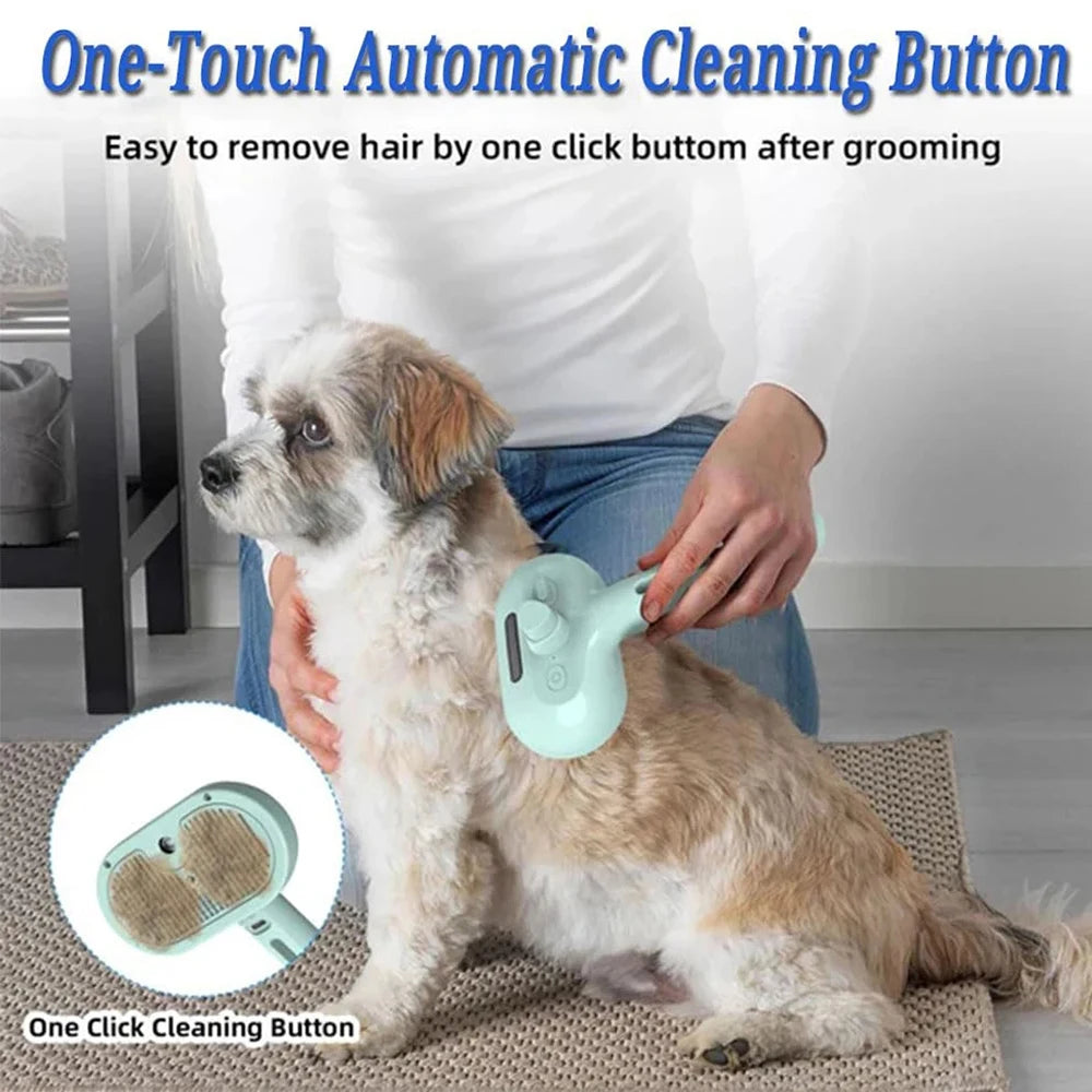 Steam Spray Dog Grooming Brush – Luxury Pet Steam Comb