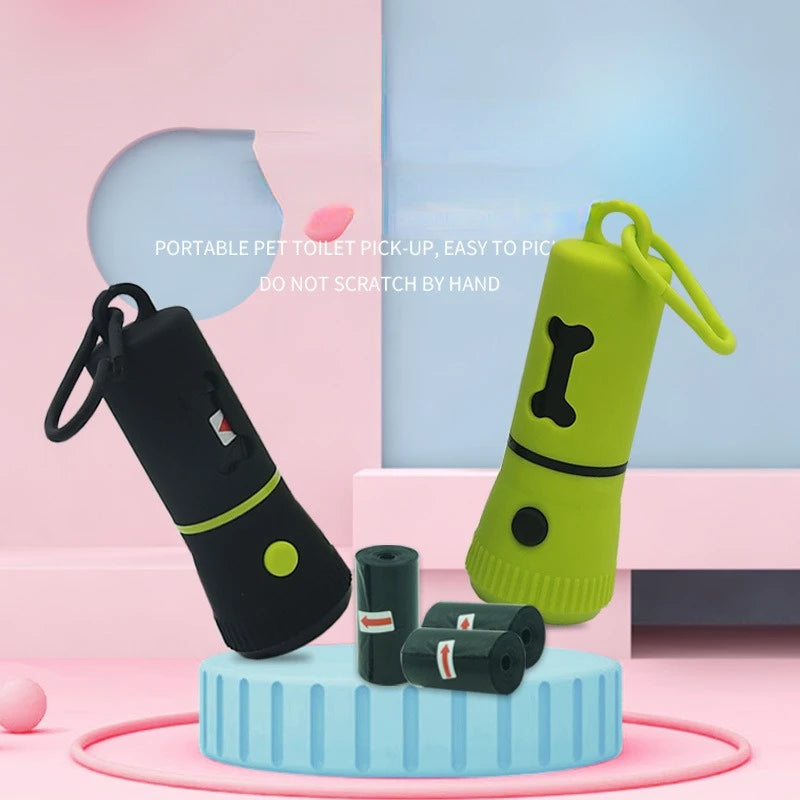 LED Pet Waste Bag Dispenser – Dog Poop Bag Holder with Light