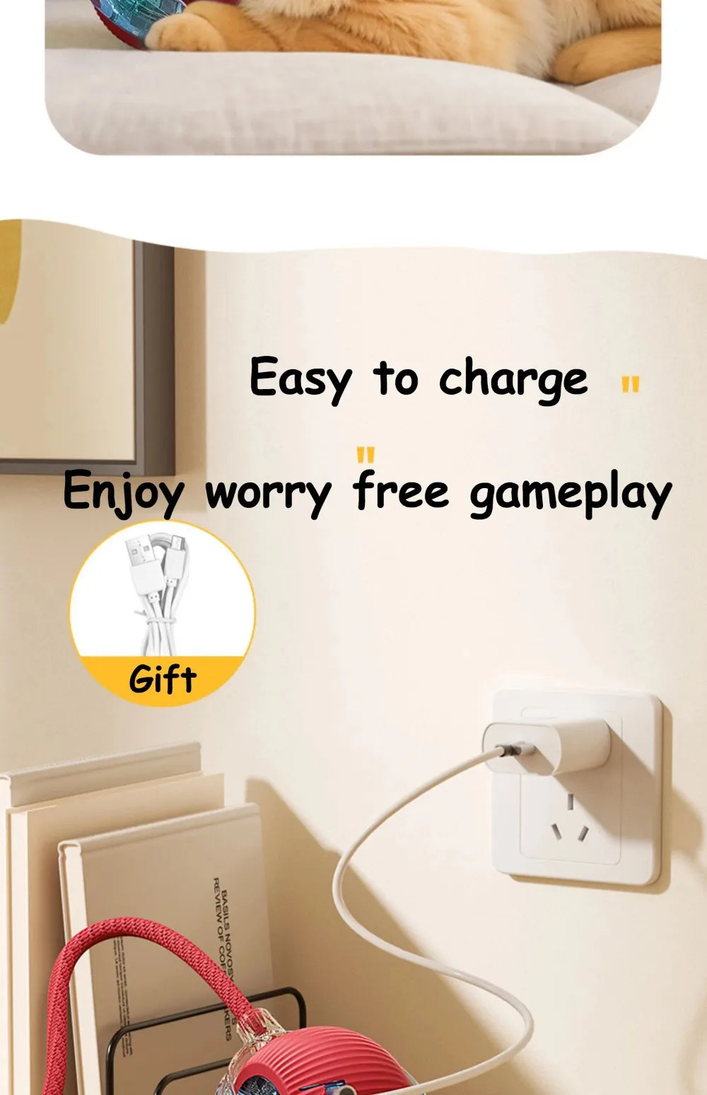 Automatic Interactive Cat Rolling Ball – Smart Pet Toy