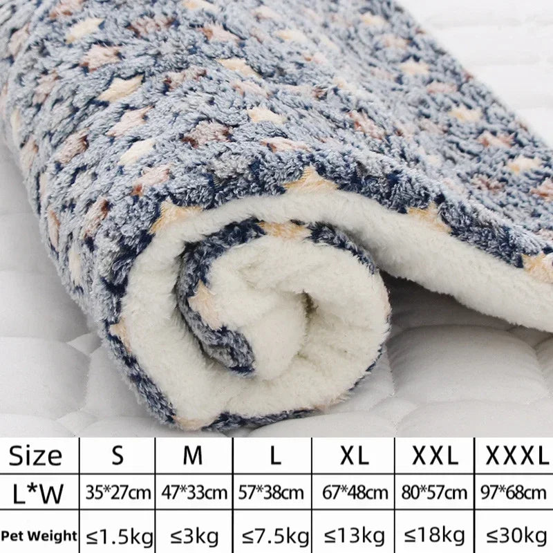 Flannel Pet Mat – Thick Sleeping Blanket for Dogs & Cats