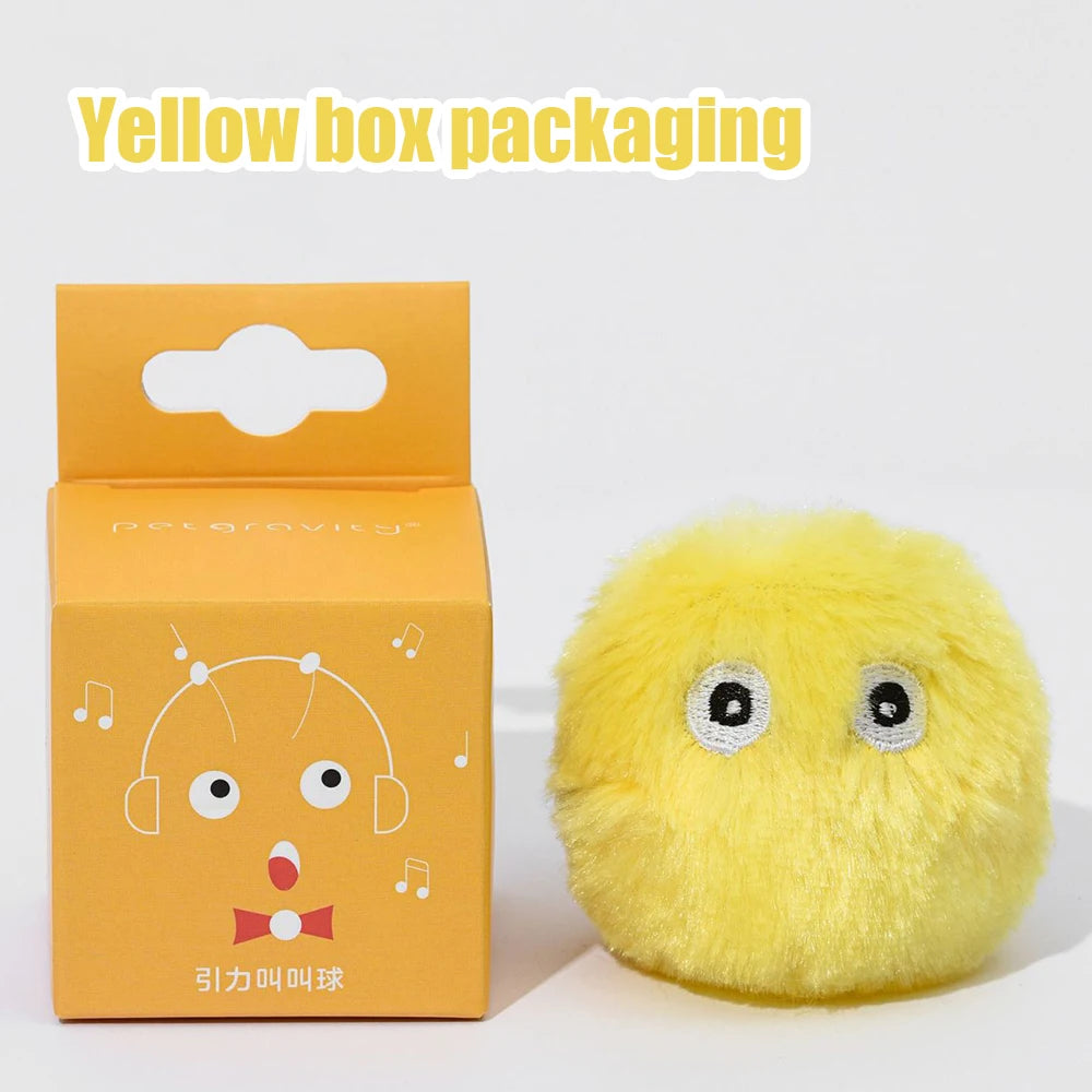 Plush Interactive Pet Ball – Electric Catnip Squeak Toy (1/3pcs)