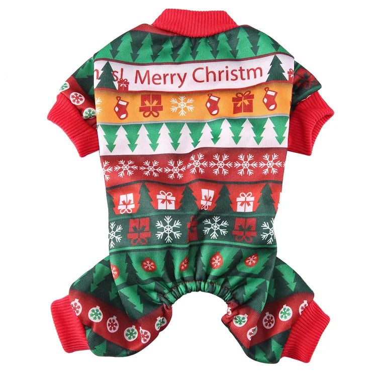 Christmas Pet Costume – Reindeer, Santa & Snowman Outfit for Dogs