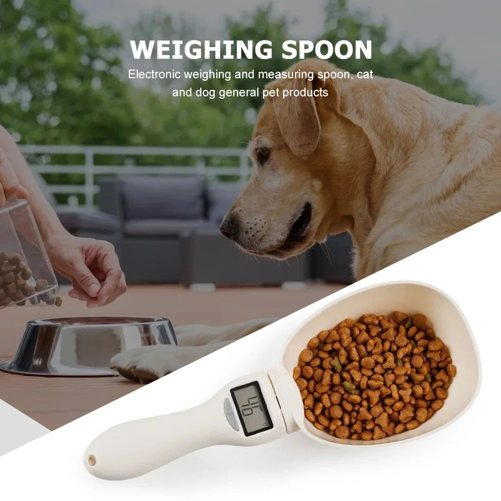 Digital Pet Food Measuring Scoop – LED Dog & Cat Food Scale
