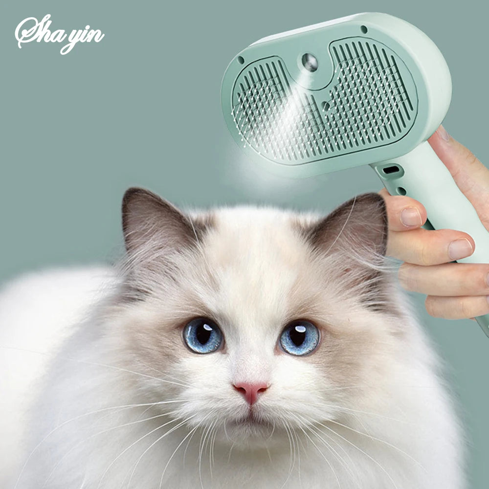 Steam Spray Dog Grooming Brush – Luxury Pet Steam Comb