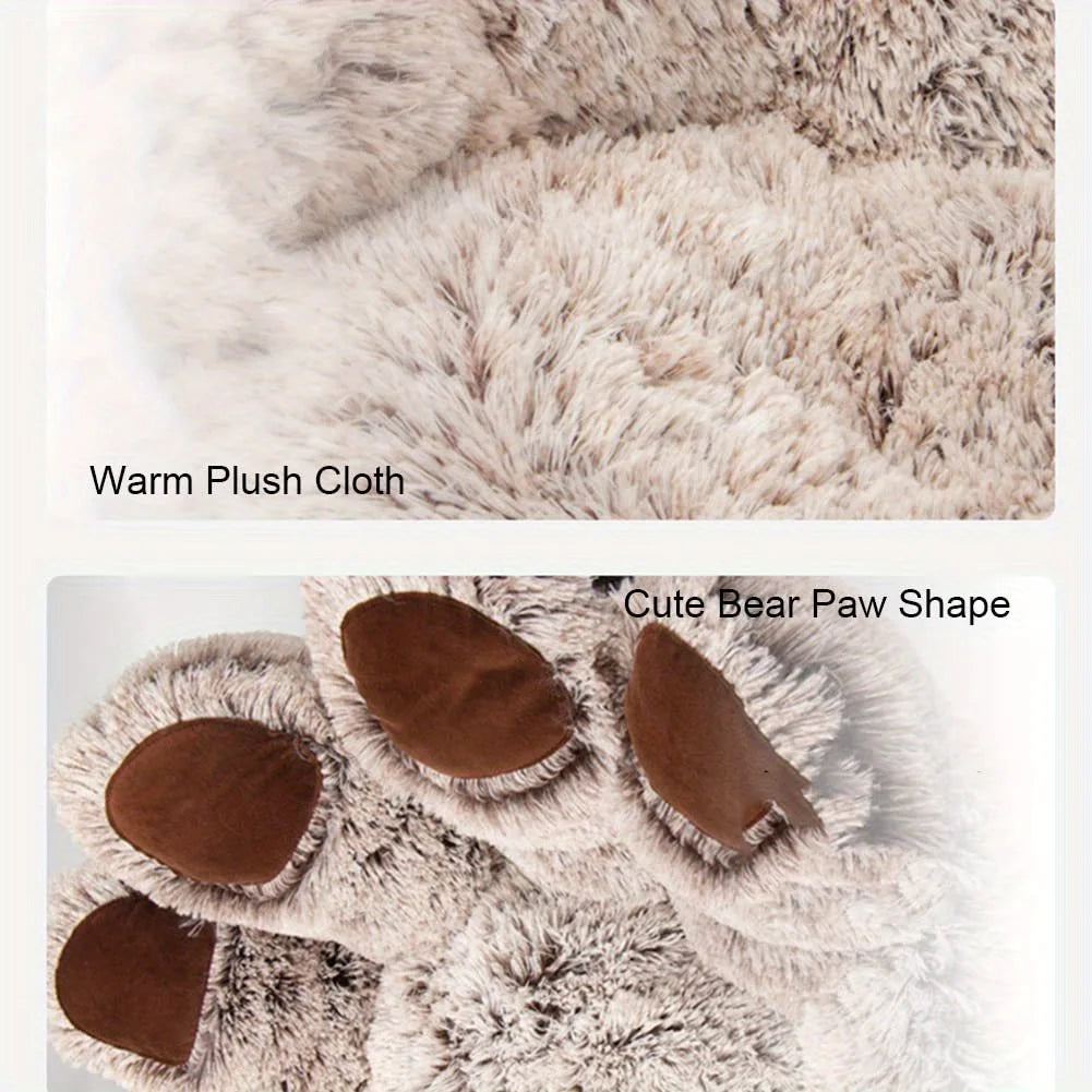 Bear Paw Shaped Pet Bed