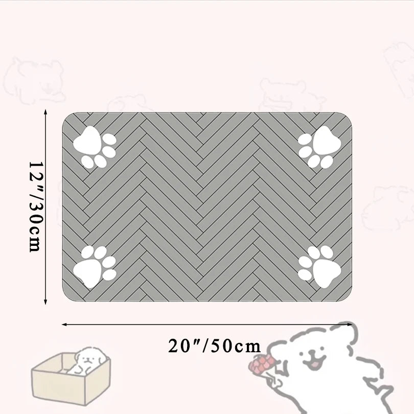 Waterproof Pet Food Bowl Mat