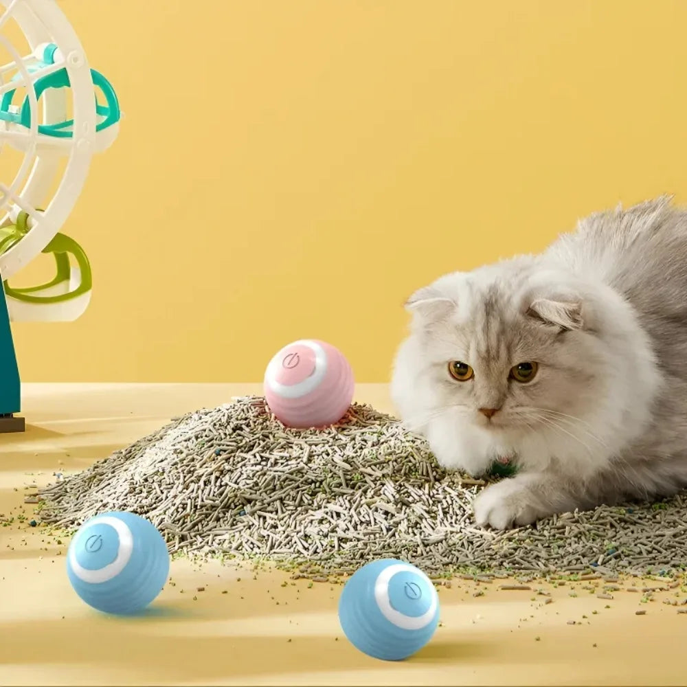 Smart Interactive Cat Ball – Automatic Rolling Electronic Toy