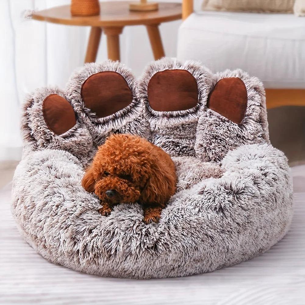 Bear Paw Shaped Pet Bed