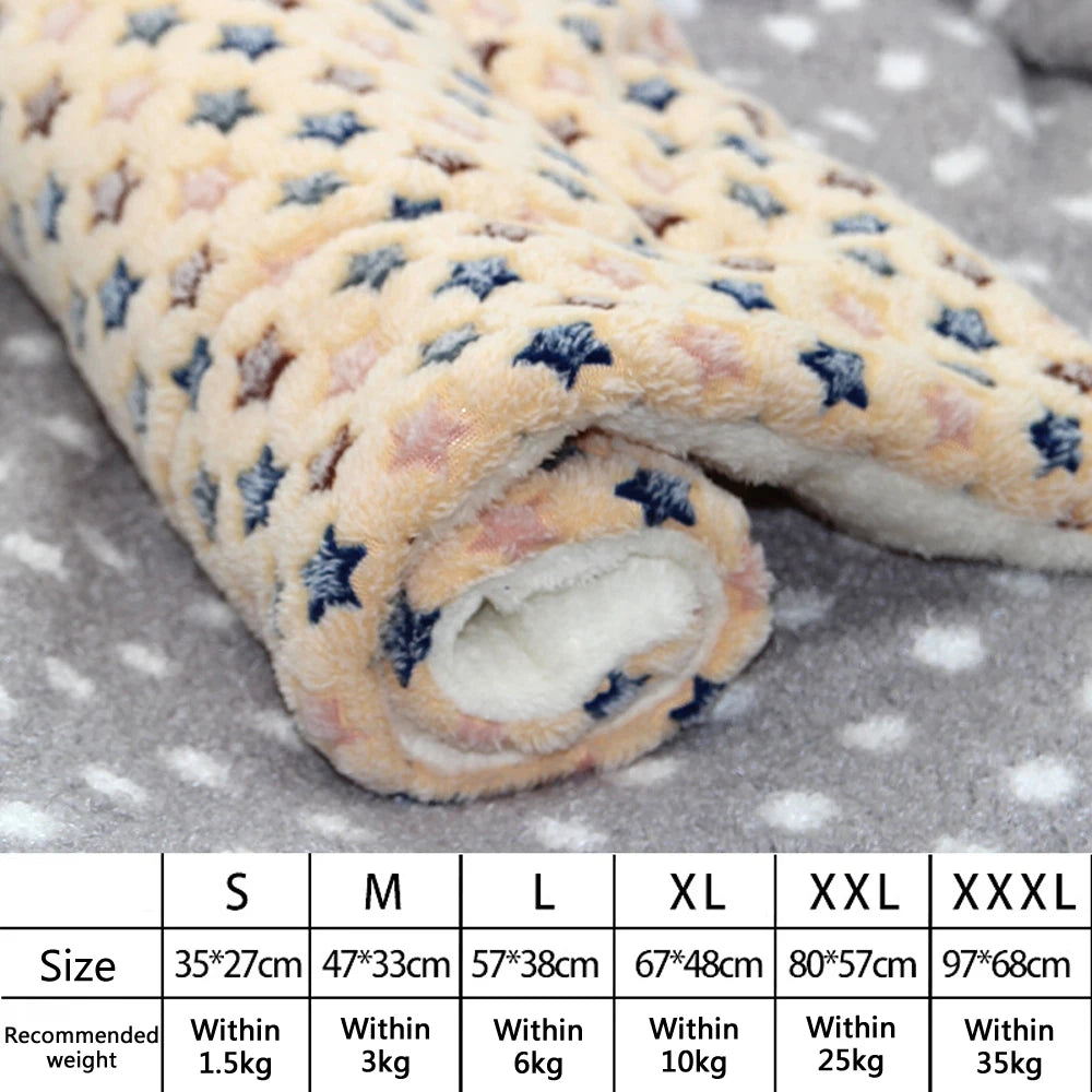 Flannel Pet Mat – Thick Sleeping Blanket for Dogs & Cats