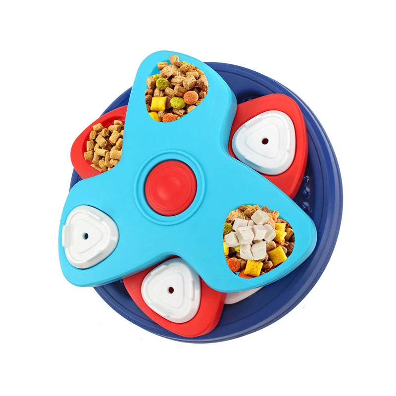 Slow Feeder Dog Bowl – Interactive Puzzle Treat Dispenser