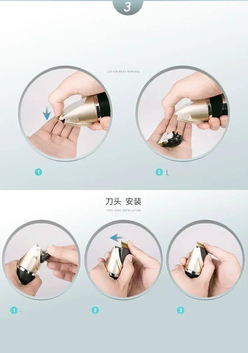 USB Rechargeable Pet Hair Clipper – Silent Dog & Cat Grooming Set