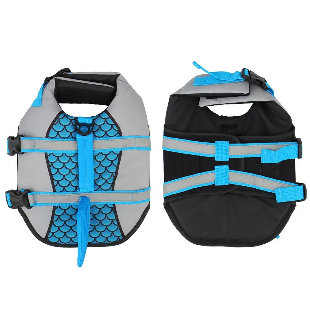 Shark Swim Dog Life Jacket – Pet Vest Harness for Swimming