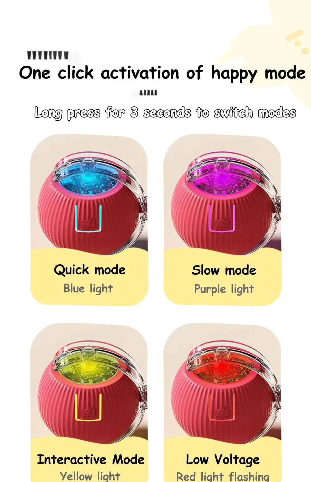 Automatic Interactive Cat Rolling Ball – Smart Pet Toy