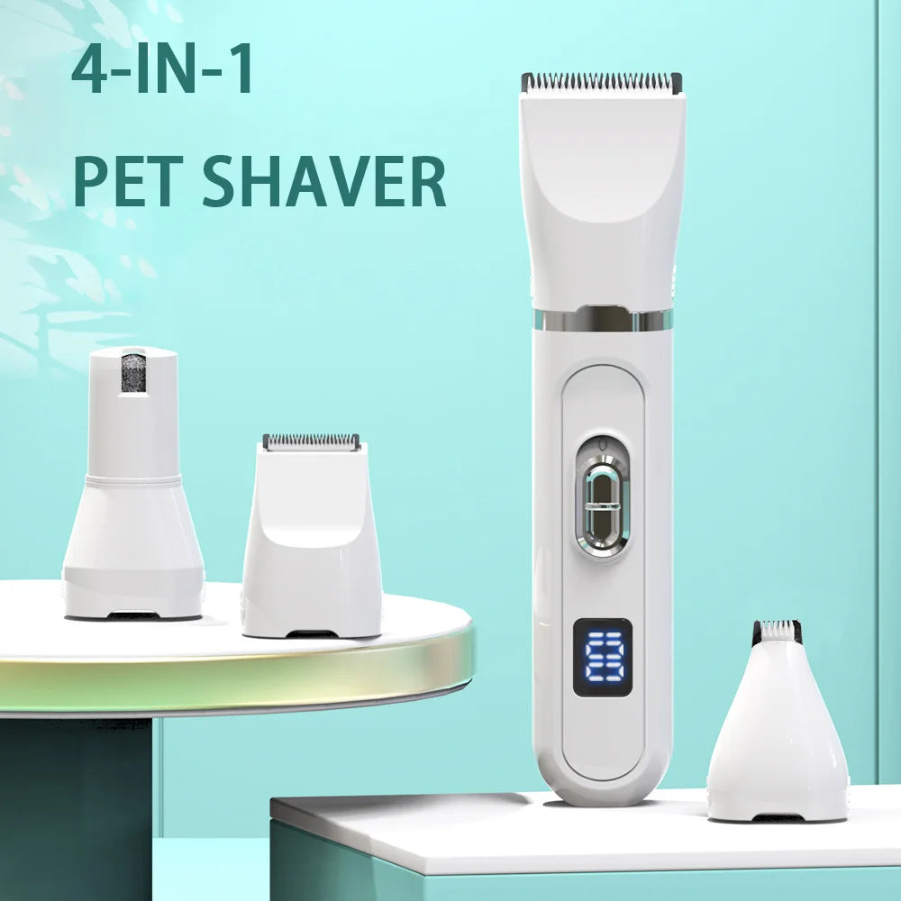 Professional Dog Hair Clipper – Silent USB Rechargeable Pet Grooming Tool