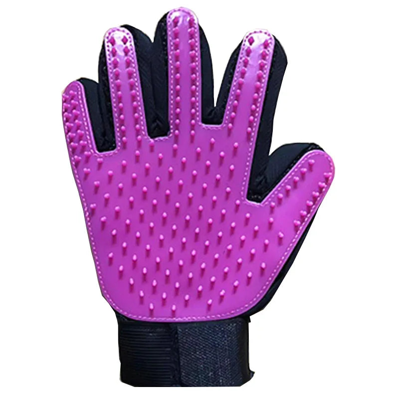 Pet Grooming Glove – Dog & Cat Hair Remover Massage Brush