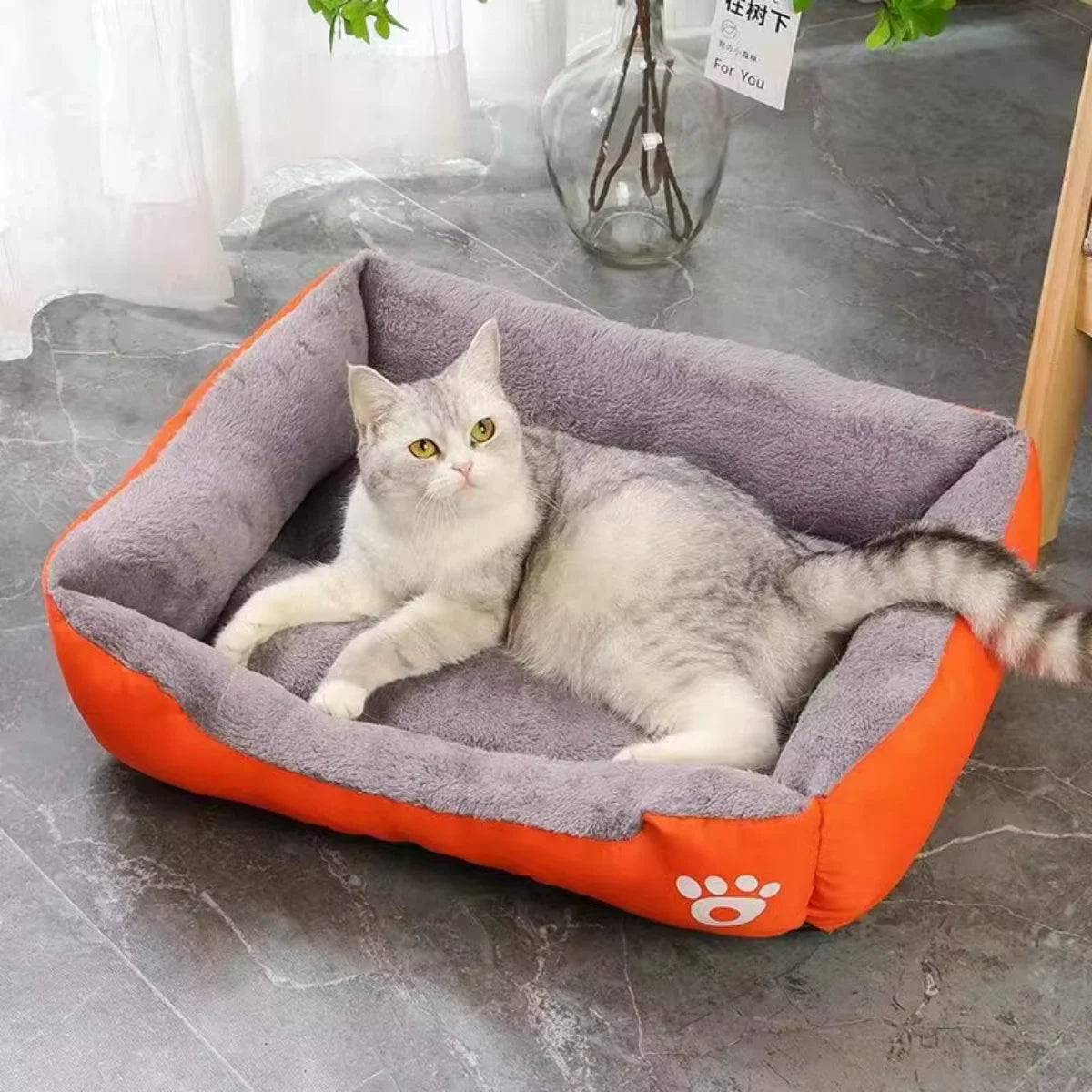 Warm Winter Pet House Bed