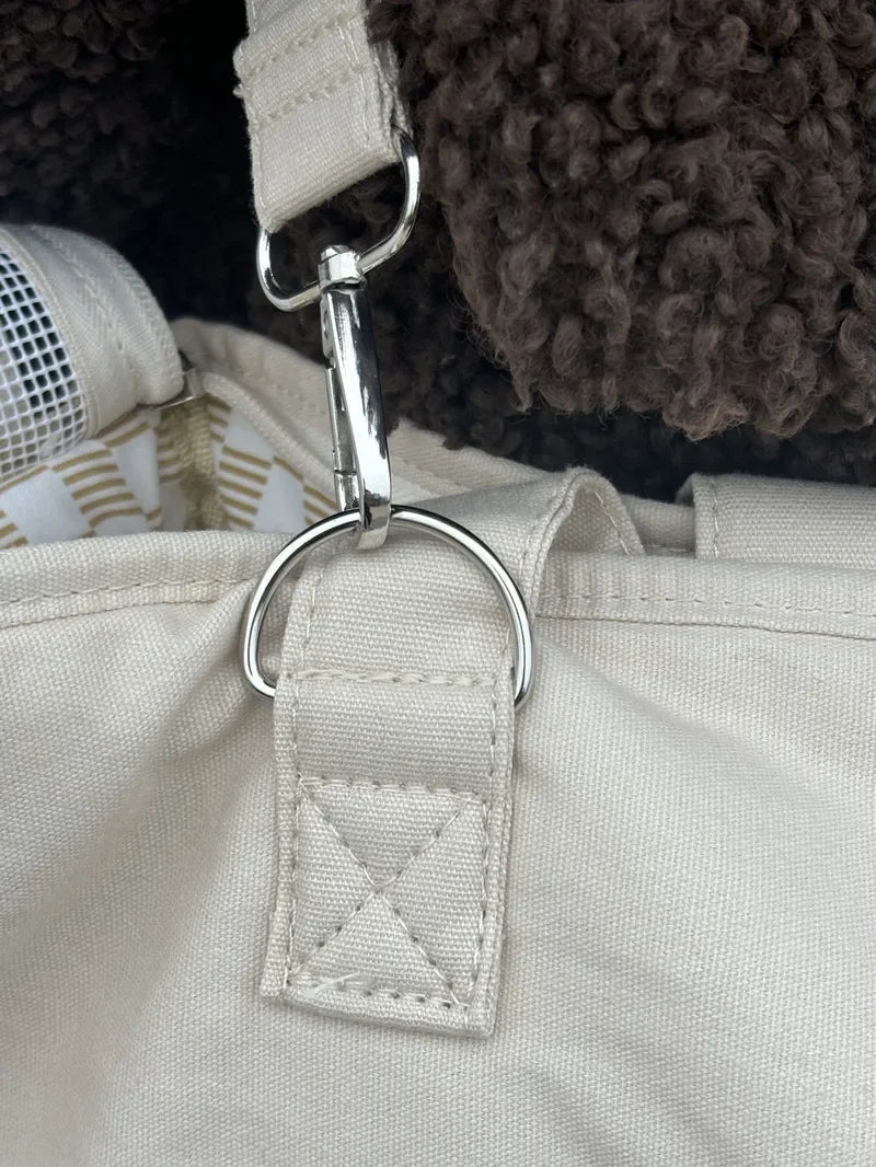 Portable Pet Carrier Bag – Cat & Dog Shoulder Handbag with Car Seat Bed