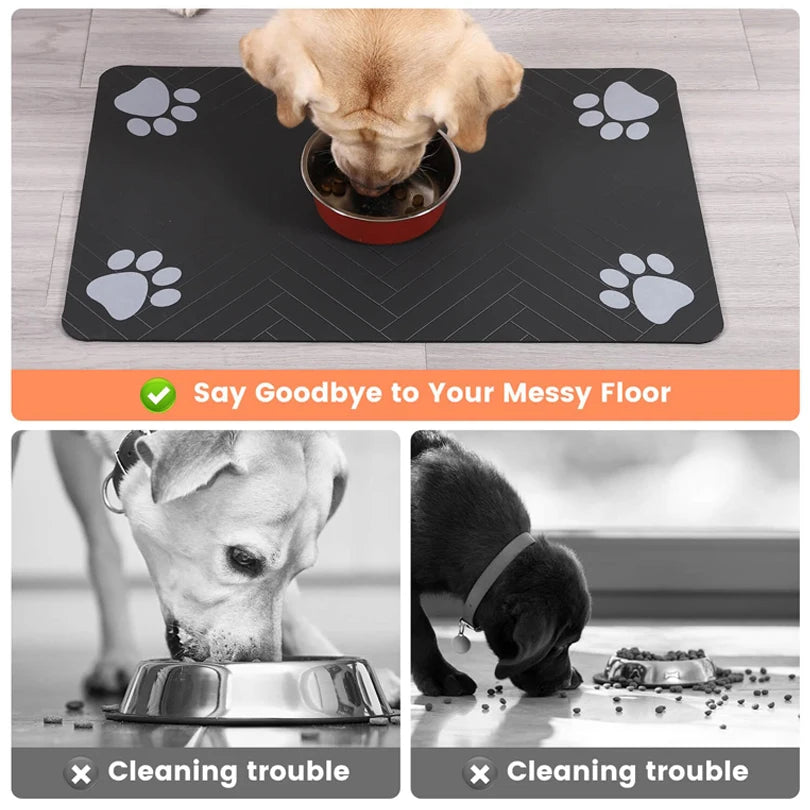 Waterproof Pet Food Bowl Mat