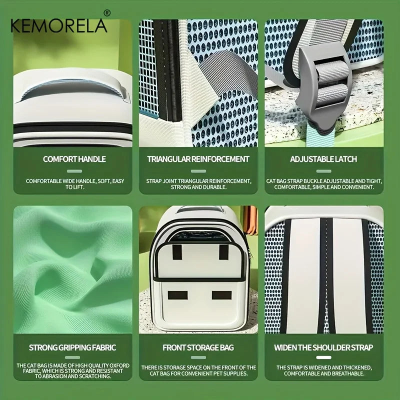 Pet Backpack Carrier – Travel Bag for Cats & Small Dogs