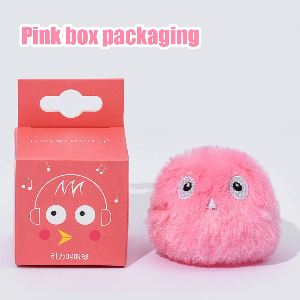 Plush Interactive Pet Ball – Electric Catnip Squeak Toy (1/3pcs)