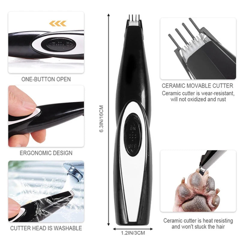 Electric Pet Clipper – Grooming Kit for Dogs & Cats