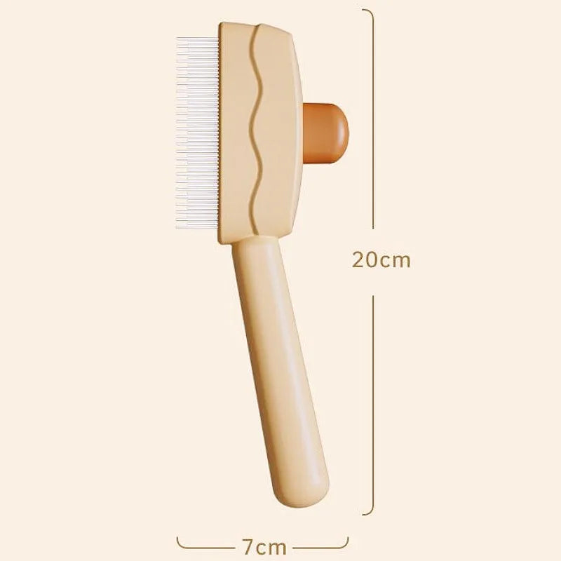 Self-Cleaning Pet Grooming Brush – Dog & Cat Hair Remover Comb