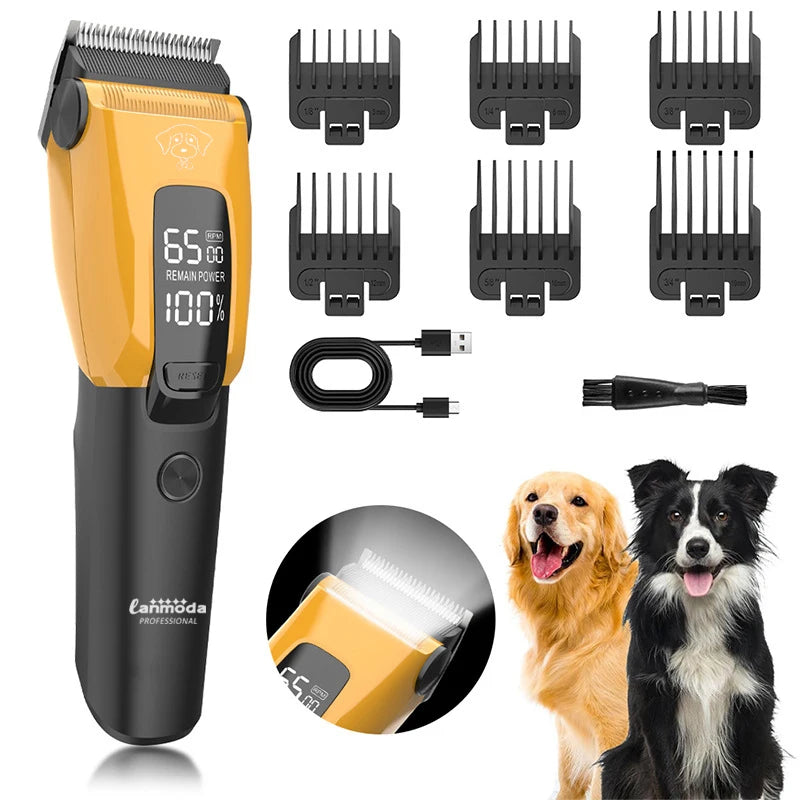 Professional Pet Hair Clipper – Rechargeable Dog & Cat Trimmer